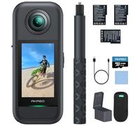 AKASO 360 Creator Combo - 360° Action Camera with 5.7K 360° Video, 72MP Photo, SuperSmooth Stabilization, Horizon Lock, AI Tracking, Invisible Selfie Stick, Touchscreen, 64GB microSD Card