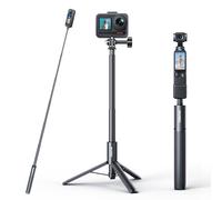 AKASO 47.2"/120cm Invisible Selfie Stick Tripod for Insta360 X5 X4 X3 Ace Pro, DJI Action Osmo 360 Pocket 3, GoPro Hero 13/12/11, AKASO 360/EK7000/EK7000 Pro, Brave 4, Brave 7, V50X Action Camera