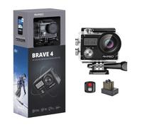 AKASO Brave 4 Action Camera, Ultra HD with EIS 30m Underwater Camcorder 4K 20MP WiFi Waterproof Camera with Remote Control, 2 Rechargeable Batteries and Mounting Accessories Kit