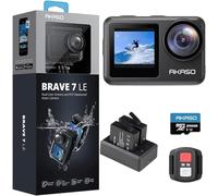 AKASO Brave 7 LE Action Camera - 256GB microSDXC Memory Card - 4K 20MP Touch Screen WiFi Sports Camera with Remote Control