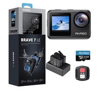 AKASO Brave 7 LE Action Camera with 64GB microSDXC Memory Card - 40M Waterproof Underwater Camera EIS 2.0 Native 4K 20MP Touch Screen WiFi Sports Cam