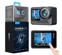 AKASO Brave 8 Lite Waterproof Action Camera - 4K60 Ultra HD Video, 20MP Photos, HDR, Dual Screen, SuperSmooth Stabilization, 8X Slow Motion, 4X ZOOM, Super Wide Angle, and Accessory Kits