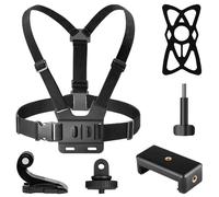 AKASO Chest Mount Harness, Action Cameras Accessories Kit for GoPro Insta360 DJI and other Action Cameras and Smartphones
