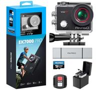 AKASO EK7000 Pro Action Camera with 64GB MicroSDXC U3 Card and SD Card Reader Accessories Kit Bundle