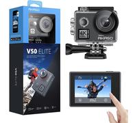 AKASO V50 Elite 4K60fps Touch Screen WiFi Action Camera Voice Control EIS 131 feet Waterproof Camera 8X Zoom Remote Control