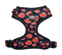 Akatsuki Pet Harness Naruto Shippuden Adjustable Dog Harness For Dogs & Cats, Comfortable Padded Neoprene Vest, No Pull Design with D-Ring for Small Medium Large Breeds Walking, Training, Outdoor Play