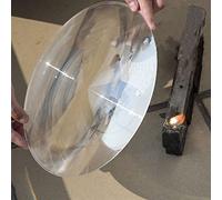 Akatsukiqi 300mm Large Optical PMMA Plastic Big Solar Fresnel Lens Focal Length 120 220 400 360mm Solar Concentrator Magnifying Glass 1PC (Color : Diameter:300mm, Size : F2000mm)