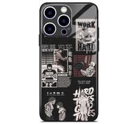 Akatxezy Baki Hanma Anime Character Glass Phone Case, Soft TPU Silicone Cover, Unique Design Manga Shell for iPhone 16