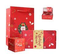 Akayoo Surprise Money Explosion Gift Box,Surprise Gift Box Exploding,Pop Up Money Gift Box,Diy Pop-Up Surprise Box,Folding Bouncing Red Envelope Gift Box,Christmas Explosion Gift Box