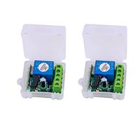 AKAZI 2X DC 12V 1CH RF Relay Receiver 433MHz Universal Wireless Remote Control Switch 433 MHz Transmitter Button Module DIY