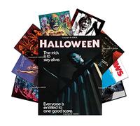 AKBOK 9 Pcs Vintage Horror Movie Posters Retro Creepy Classic Scary Movie Film Prints Posters Home Man Cave Movie Theater Wall Decor 8×10 Inches Unframed