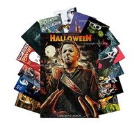 AKBOK Vintage Horror Movie Poster Set Stickers - Classic Scary Movie Stickers Horror Film Wall Collage Kit for Home, Bar, Pub, Man Cave, Teenagers, Room Decoration - 15 Pieces 19.8 x 30 cm