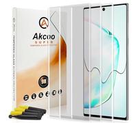 Akcoo Galaxy Note 10 Plus Screen Protector -3 Pack, UV Full Screen Glue [Sensitive Touch][Scratches Repair] Tempered Glass for Samsung Note 10+