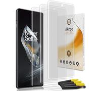 Akcoo Matte Tempered Glass Screen Protector for OnePlus 12-3 Pack, Anti Glare, Anti-Fingerprint, Soft Touch, 9H Scratch Resistant