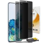 Akcoo Privacy Screen Protector for Galaxy S20 Plus, 2 Pack - Tempered Glass, 28° Anti-Spy, Fingerprint-ID Not Supported, 9H