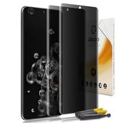 Akcoo Privacy Screen Protector for Galaxy S20 Ultra - 2 Pack, UV LOCA Tempered Glass, 28° Privacy Filter, No Fingerprint Unlock (By Design), 9H