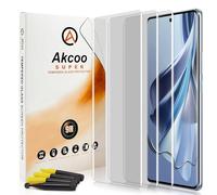 Akcoo Screen Protector for OPPO Reno10 5G, Tempered Glass UV Set [3 Pack],Edge to Edge Coverage,9H Scratch Repair,Sensitive Touch
