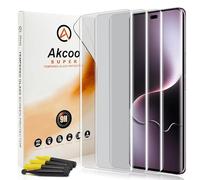 Akcoo Tempered Glass Screen Protector for Honor Magic7 Lite 5G, UV Adhesive Set [3 Pieces], Edge to Edge Full Coverage, Fingerprint ID Compatible, Sensitive Touch