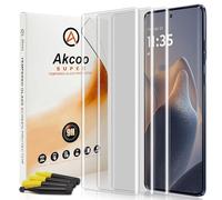 Akcoo Tempered Glass Screen Protector for Motorola Edge 60 Fusion, Pack of 3, Scratch Repair, Edge to Edge Full Coverage, Sensitive Touch, Cases Friendly, Fingerprint ID Compatible