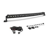 AKD Part 30 Inch Curved Light Bar 168W OSRAM LED Slim Single Row Light Kit w/Wiring Harness Spot Flood Combo Offroad Driving Lights Curve LED Bar for Trucks Pickup SUV UTV RZR Chevy GMC F250