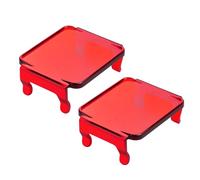 AKD Part Red LED Pods Covers 2pcs 3x3 LED Cube Light Bars Red Covers