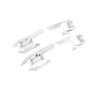 akddaf Car Side Door Handle Bowl Cover Trim,Fit for Hyundai, Elantra Avante 2021-2023 Carbon Fiber Molding Exterior Accessories Cup Door Handle Bowl Caps(ABS Chrome)