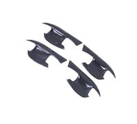 akddaf Car Side Door Handle Bowl Cover Trim,Fit for KIA, NIRO 2022-2024 Carbon Fiber Side Handles Cup Overlay Exterior Accessories Door Handle Bowl Caps
