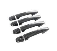 akddaf Car Side Door Handle Bowl Cover Trim,Fit for Subaru, Outback 2020-2023 Carbon Fiber Door Handles Cup Exterior Accessories Door Handle Bowl Caps(Handle coverA 1 Hole)