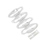 akddaf Car Side Door Handle Bowl Cup Covers Trim,Fit For Peugeot, 3008 GT 2017-2020 Chrome Exterior Accessories Door Handle Bowl Caps(Door handle bowl)