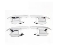 akddaf Car Side Door Handle Cup Bowl Cover Trim,Fit for KIA, Optima K5 2021-2024 Carbon Fiber Molding Garnish Exterior Accessories Door Handle Bowl Caps(ABS Chrome)