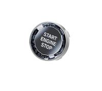 akddaf Car START Button,Fit For E60 E71 E83 E84 E90 1 3 5 Series X1 X3 X5 Z4 vehicle Ignition button cover sticker(Silver)