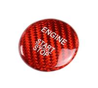 akddaf Car Start Stop Button Cover,Fit For A B C E GLE GLC CLA Class vehicle Ignition button cover sticker(Red)
