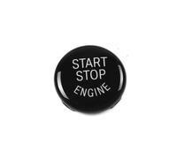 akddaf Car Start Stop Button Cover,Fit For E Chassis vehicle Ignition button cover sticker(Black)