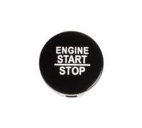 akddaf Car Start Stop Button Cover,Fit For Maserati Ghibli Quattroporte 2014-2021 vehicle Ignition button cover sticker(Black)
