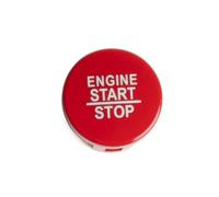 akddaf Car Start Stop Button Cover,Fit For Maserati Ghibli Quattroporte 2014-2021 vehicle Ignition button cover sticker(Red)