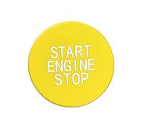 akddaf Car Start Stop Button,Fit For 3 8 X Series vehicle Ignition button cover sticker(Yellow)
