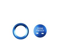 akddaf Car Start Stop Button,Fit For Chevrolet, Holden, Equinox vehicle Ignition button cover sticker(Blue)