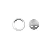 akddaf Car Start Stop Button,Fit For Chevrolet, Holden, Equinox vehicle Ignition button cover sticker(Silver)