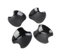 akddaf ,Fit for Toyota, Raize 2020 2021 Carbon Fiber Car Exterior Side Door Handle Bowl Cup Cover Trim Protector Molding Overlay Accessories Door Handle Bowl Caps(Carbon Fiber Color)
