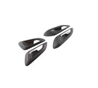 akddaf Inner Door Handle Cover Catch Bowl Trim,Fit for Chevrolet, Seeker Trax 2023-2024 ABS Fitment Insert Bezel Frame Garnish Door Handle Bowl Caps(Black Wood Grain)