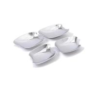 akddaf Side Door Handle Bowl Cup Cover Trims,Fit For A4, Sedan B9/9L 2016 2017 ABS Chrome Side Door Handle Bowl Cup Cover Trims Exterior Accessories Car Styling Door Handle Bowl Caps