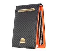 akddivve Men's RFID Blocking Wallet Short Tri-Fold Design Anti-Theft Card Holder with Multiple Slots for Daily Use Travel