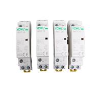 AKDDNZX 1PCS AC CONTACTOR 2NO 1NO 1NC 2P 16A/25A 220V/230V 50/60HZ Din rail Household ac Modular contactor(25A 2NO)