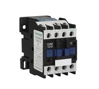 AKDDNZX 1PCS CJX2-1210 3 Phase Motor Magnetic Contactor Relay 12A 3P 3 Pole 1NO AC 24V 110V 220 Volts 380V Coil 35mm Din Rail Mounting(AC-48V)
