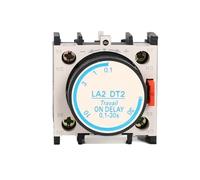 AKDDNZX 1PCS LA3DR0 LA3DR2 LA3DR4 LA2DT0 LA2DT2 LA2DT4 Air Power On/Off Delay Contact 1NO+1NC For CJX2 Series AC Contactor(LA2 DT2)