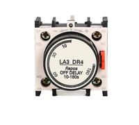 AKDDNZX 1PCS LA3DR0 LA3DR2 LA3DR4 LA2DT0 LA2DT2 LA2DT4 Air Power On/Off Delay Contact 1NO+1NC For CJX2 Series AC Contactor(LA3 DR4)