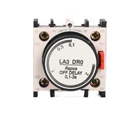 AKDDNZX 1PCS LA3DR0 LA3DR2 LA3DR4 LA2DT0 LA2DT2 LA2DT4 Air Power On/Off Delay Contact 1NO+1NC For CJX2 Series AC Contactor(LA3 DR0)