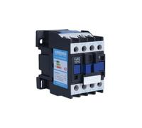 AKDDNZX 3 Phase Motor Magnetic Contactor Relay 12A 3P 3 Pole 1NO AC 24V 110V 220 Volts 380V Coil CJX2-1210 35mm Din Rail Mounting(AC 220V)