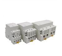 AKDDNZX 4P 16-100A AC 110V 220V 50/60Hz Din Rail Household AC Modular Contactor Switch Controller 4NO 4NC 2NO 2NC(16A_4NO)