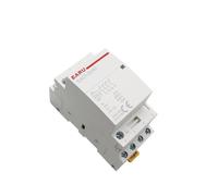 AKDDNZX 4P 16-25A AC 110V 220V 50/60Hz Din Rail Household AC Modular Contactor Switch Controller 4NO 4NC 2NO 2NC(AC 220V,16A_4NC)